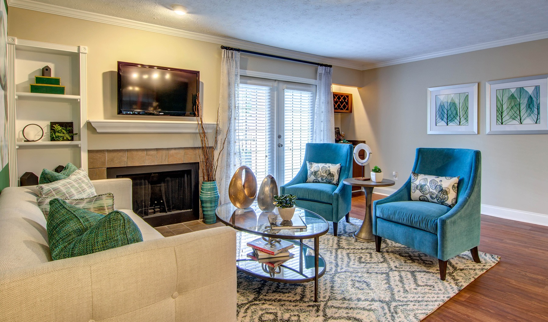 Style Everywhere You Look living room with spacious areas, ample space for seating and easy connection to kitchen